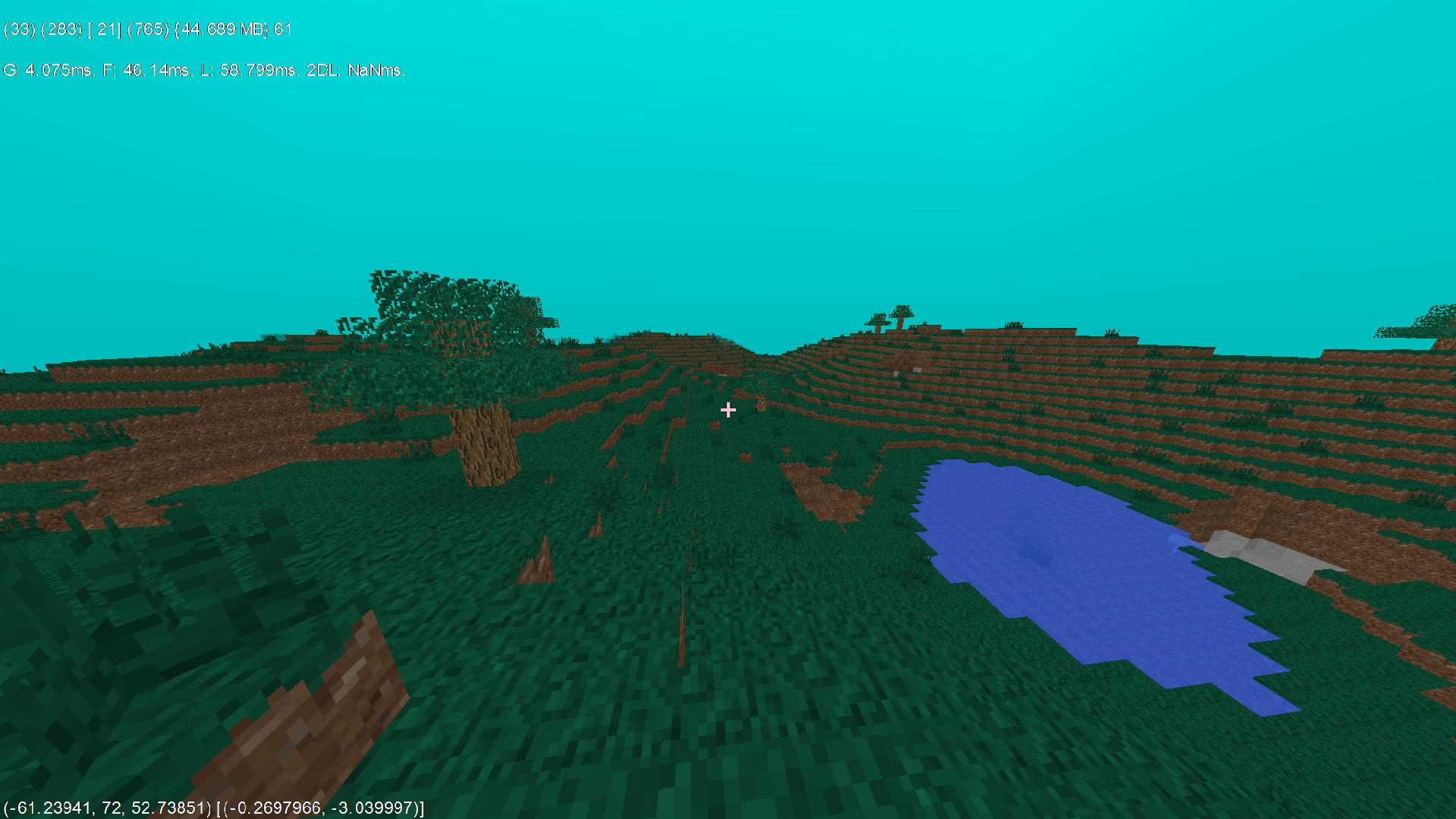 A lake in a mountain biome