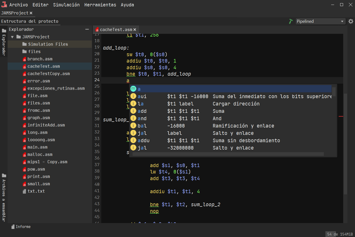 Context-aware Autocompletion popup